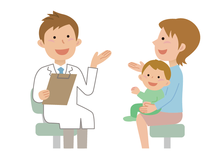 乳幼児健診のイメージイラスト